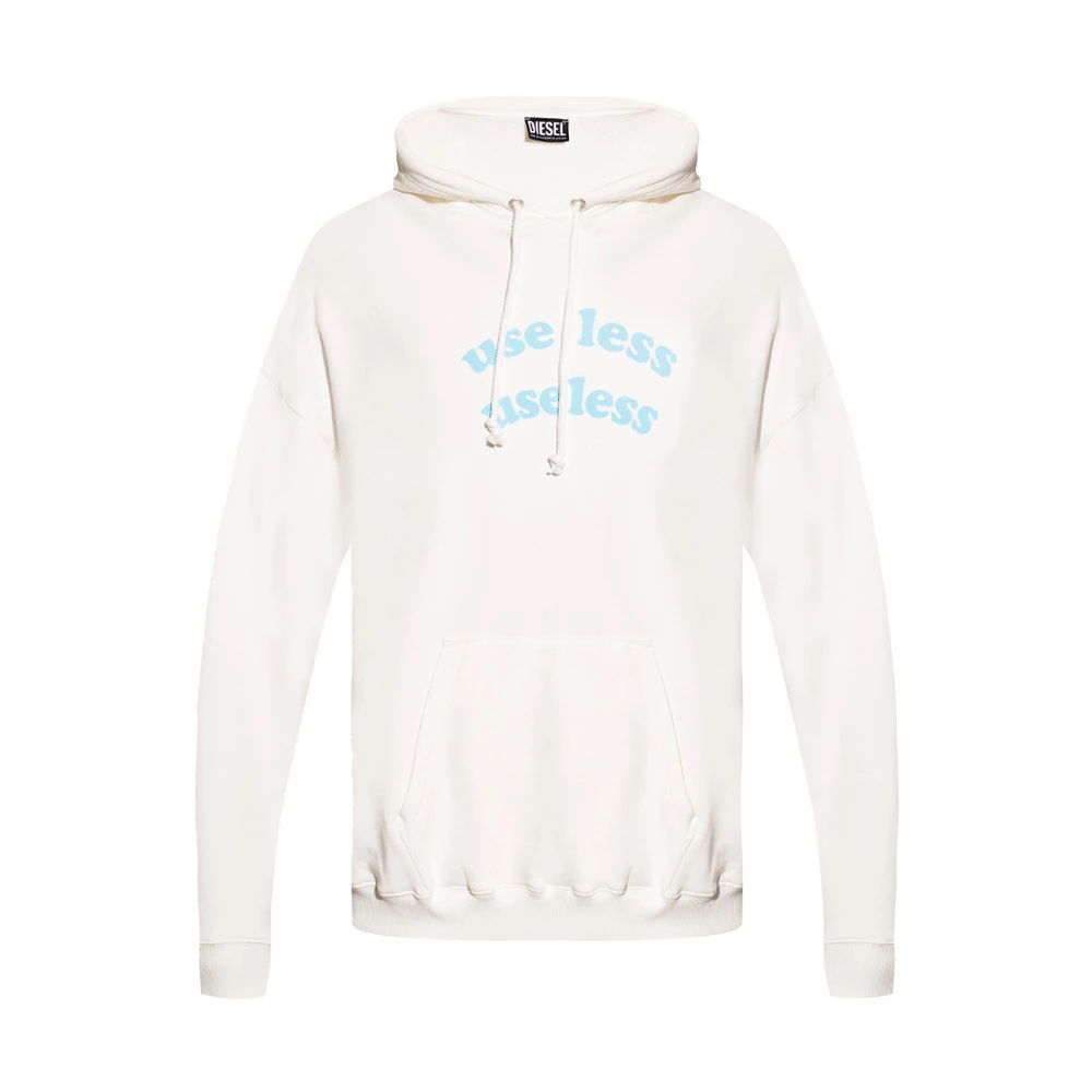 Diesel Printed Hoodie White - Bilde 2