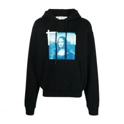 Off White Monalisa Over Hoodie Black