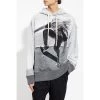 Palm Angels Patterned Hoodie Gray