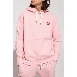 Casablanca Hoodie With Logo Patch Pink