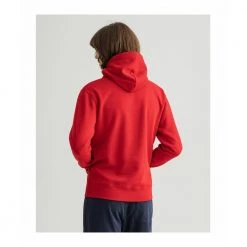 Gant Banner Shield Hoodie Red