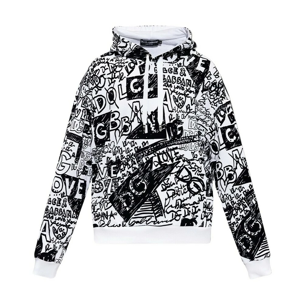 Dolce & Gabbana Hoodie With Logo White - Bilde 5
