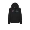 Champion Script Logo Embroidery Fleece Hoodie - Black Black
