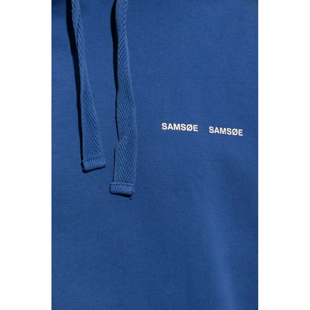 Samsøe Samsøe Norsbro Hoodie Blue - Bilde 4