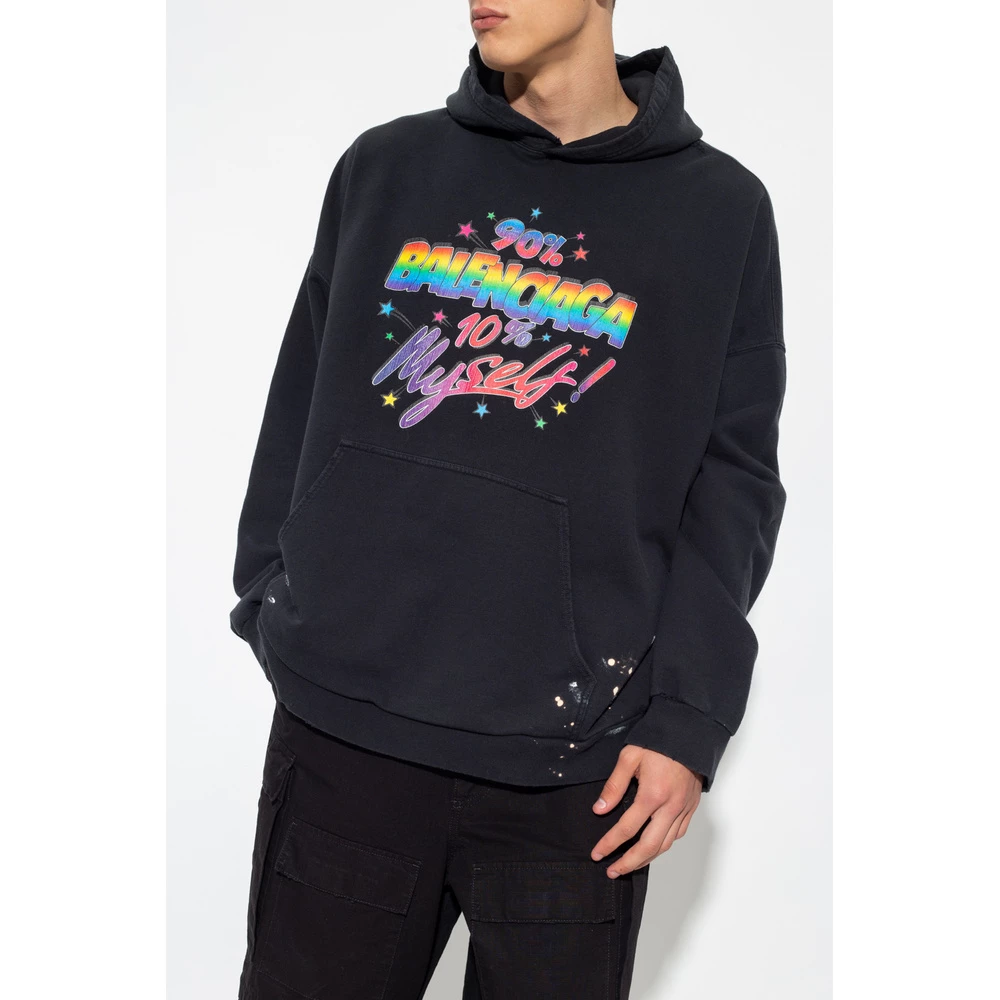 Balenciaga Hoodie Black - Bilde 4