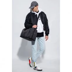 Off White Hoodie With Logo White