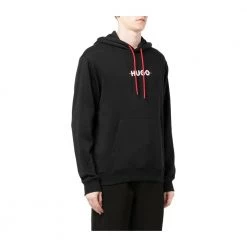 Hugo Boss Daffleck Logo Hoodie Black