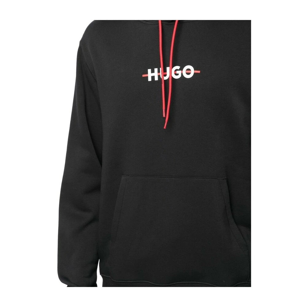 Hugo Boss Daffleck Logo Hoodie Black - Bilde 3