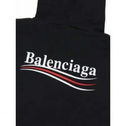 Balenciaga Political Campaign Hoodie Black