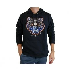 Kenzo Logo Tiger Hoodie Black