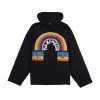 Acne Studios Rainbow Hooded Sweatshirt Black